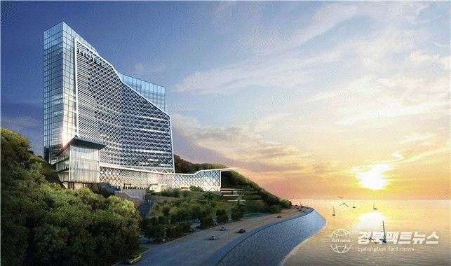 포항 환호공원에 들어설 롯데호텔 특급호텔 조감도. (포항시 제공)