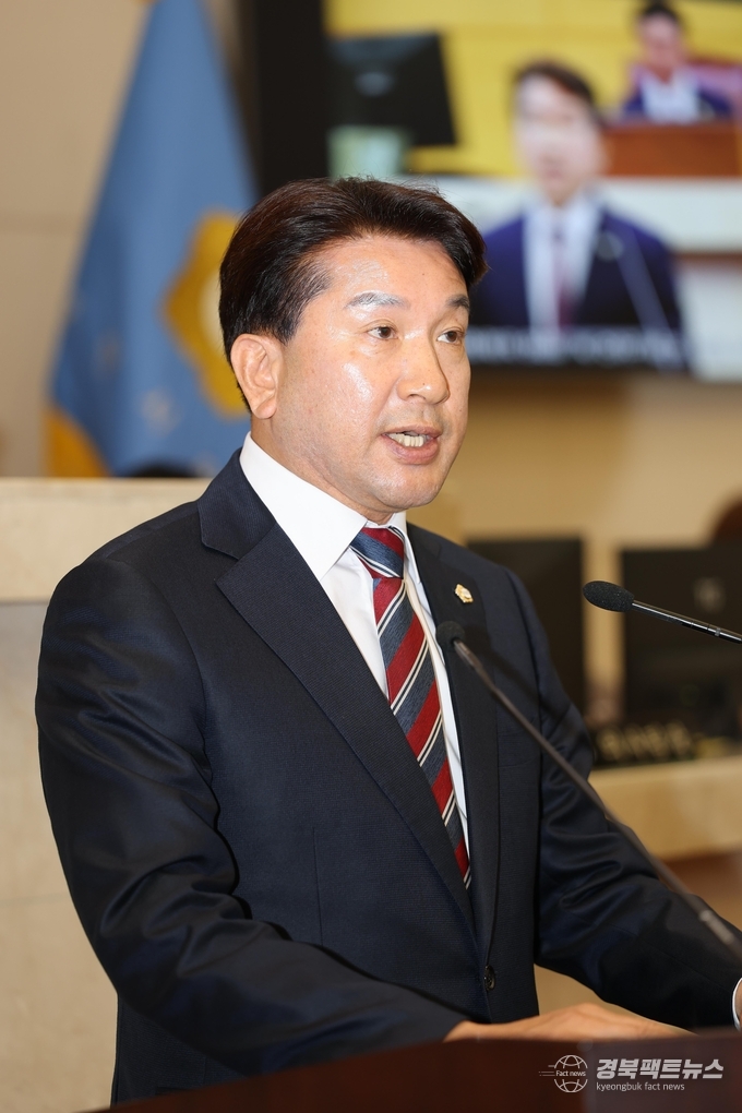 조민성 의원 5분 자유발언(사진=포항시의회)