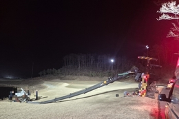 울진 매화면 골프장서 고공작업 중 추락사고… 1명 심정지·1명 중상