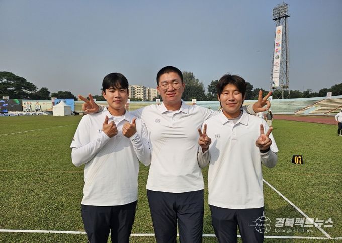 예천군청 장지호선수, 2025 아시아 선수권대회 은메달 획득-장지호, 서민기, 김예찬