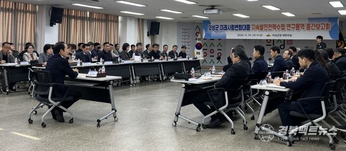 의성군, 미래사회변화대응 지속발전전략수립 연구용역 중간보고회