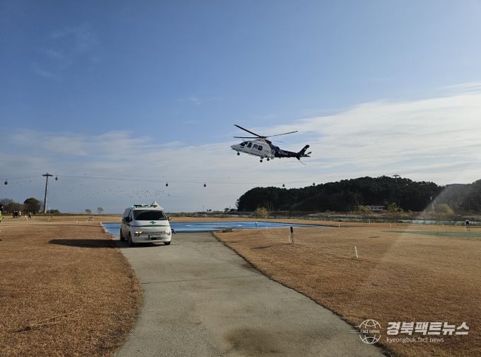 신한울 3·4호기 건설 현장 근로자, 닥터헬기 긴급 이송으로 생명 지켜