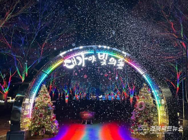 고령군 ‘눈 내리는 빛의 숲’ 성료…겨울밤의 감동 남기다