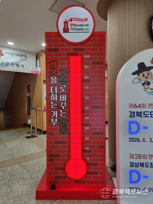 안동시, '희망2026 나눔캠페인' 사랑의 온도 100℃ 달성