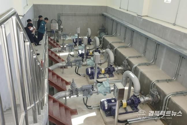 고평가압장 시설 내부