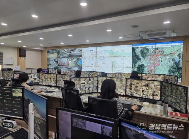 상주시 CCTV통합관제센터 관제요원 상주경찰서장 감사장 수여