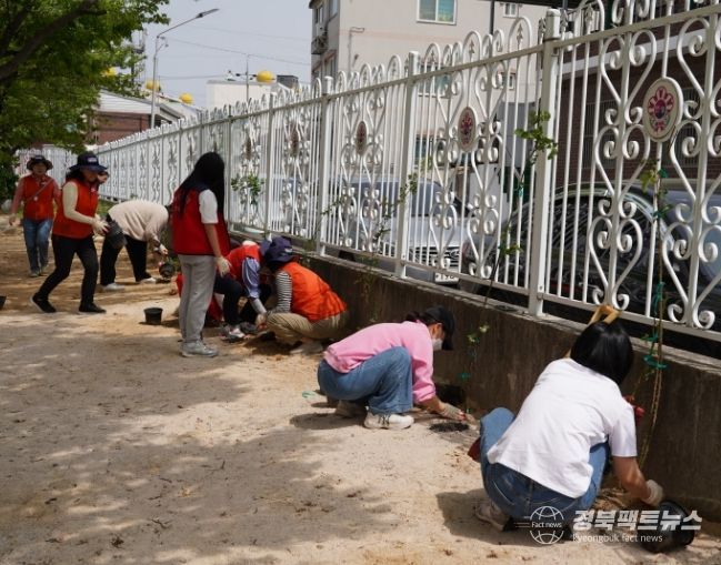 지난해 마이로즈가든 지원사업 현장.