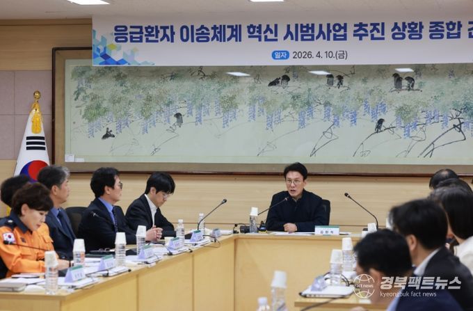 김민석 국무총리가 10일 광주 동구 전남대학교병원에서 열린 응급환자 이송체계 혁신 시범사업 추진상황 종합간담회에서 발언을 하고 있다.(국무조정실)