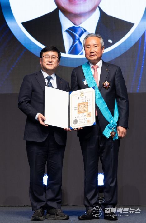 장현우 제2대 압량명예면장,‘전기의 날’금탑산업훈장 수훈